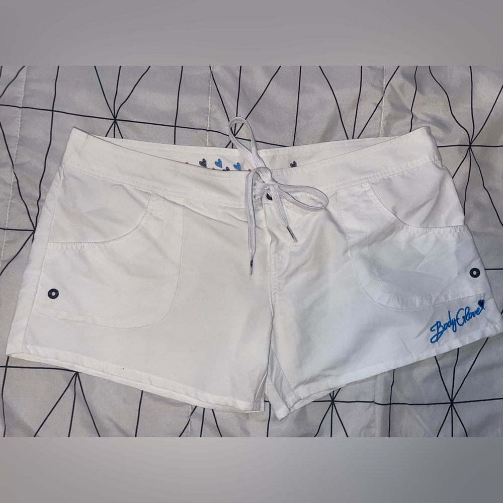Body Glove White Athletic Shorts